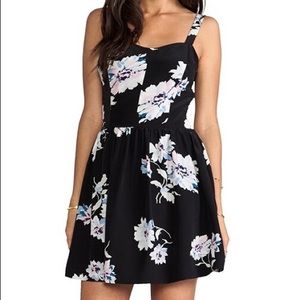 Joie Latelle Tossed Bouquet dress in Caviar